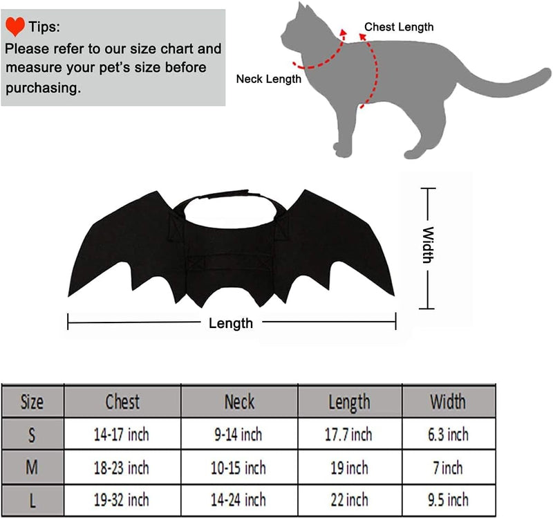 Mumoo Bear Cat Costume Halloween Bat Wings Pet Costumes Pet Apparel For Small Dogs And Cats
