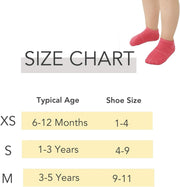 CozyWay Non-Slip Socks with Grippers - Ankle Style for Little Girls and Boys, Infants, Toddlers, Children