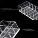 OFRANK Clear Acrylic Compact Organizer Blushes Highlighters Eyeshadow Makeup Organizer, 8 Spaces