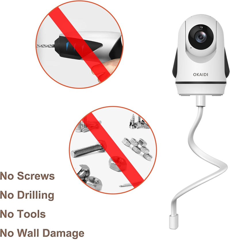 OKAIDI Video Baby Monitor with Camera and Audio, 5" Display Baby Monitor No WiFi, 30H Battery and 1000ft Range Baby Monitor, Remote Pan-Tilt-Zoom Baby Camera, Night Vision, 2-Way Talk, VOX,Temperature
