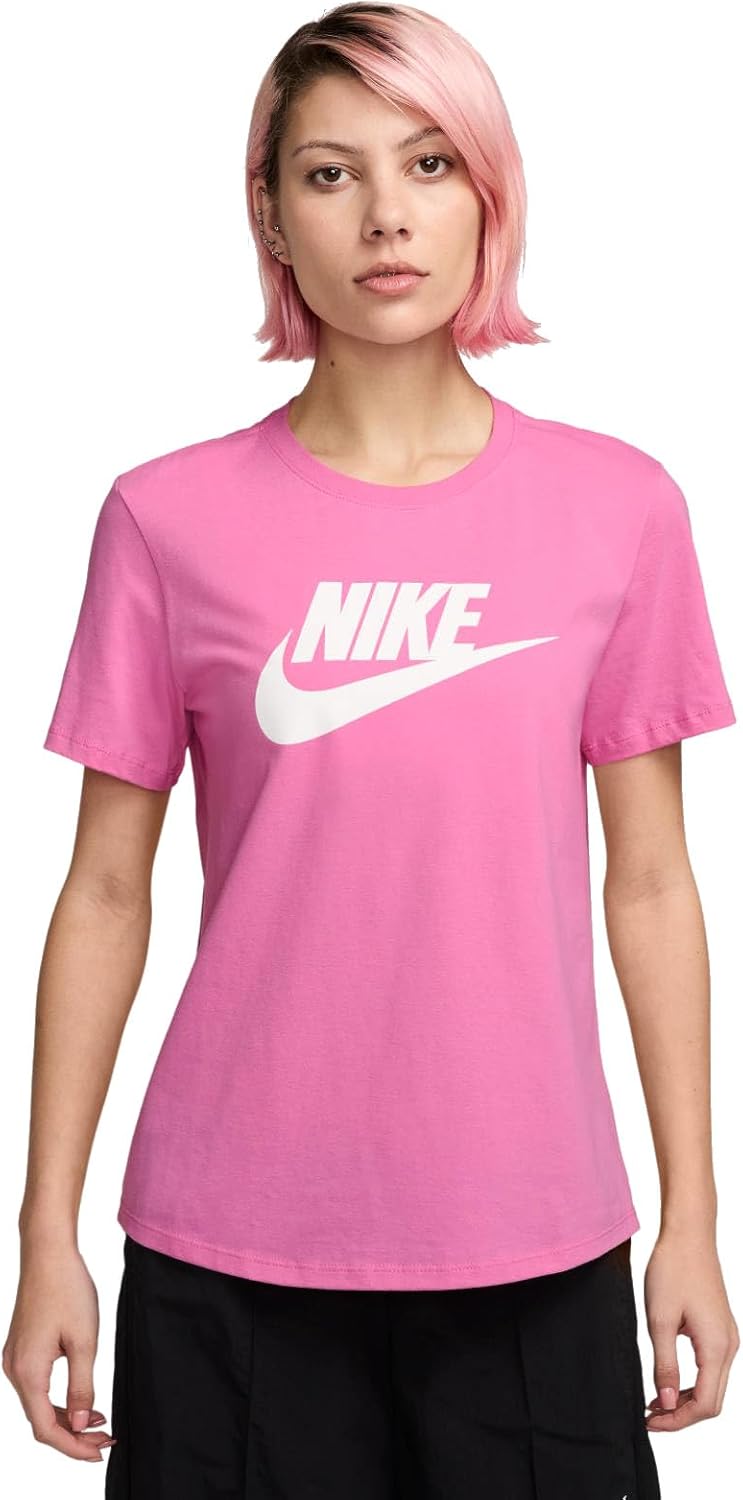 Womens Sportswear Club Short Sleeve Icon Futura TEES AND T-SHIRTS (pack of 1) - PLAYFUL PINK