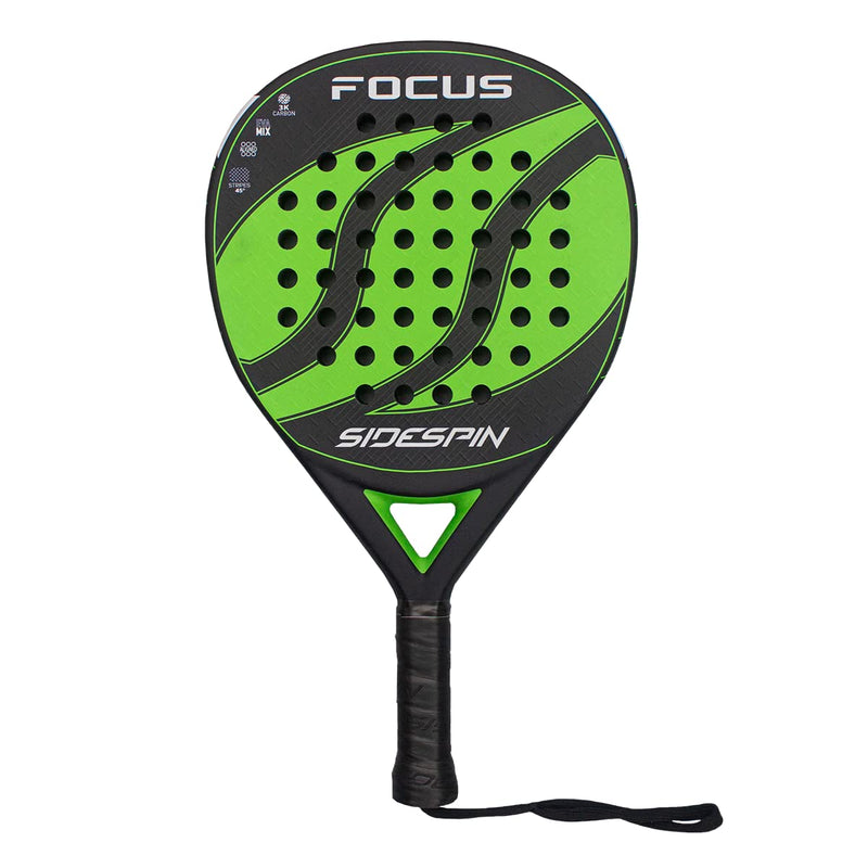 SideSpin - Professional SS Focus FCD 3K Padel Racquet | Power and Speed Racquet | for Offensive Players | Professional Men's Padel Racquet, Blue, Universal Size, Other Material