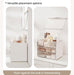 Kousee Makeup Storage Organizer, Large Skincare Organizers Cosmetic Display Case with Lid,Lipstick Organizer and Transparent Cover, Makeup Box for Bedroom Vanity Desk Countertop Bathroom -White