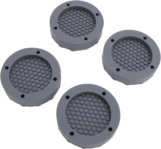 banapoy 4Pcs Anti Vibration Pads, Silicone Washing Machine Foot Pads with Suction Cup, Stops Washer Dryer Moving, Antivibration Stabilizer Support Feet (Black)