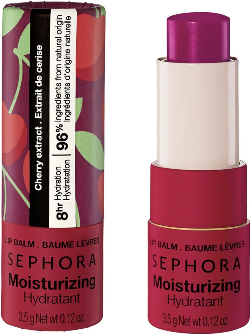 Moisturizing Lip Balm - Lip Care With 8 Hours of Hydration - Cherry, 3.50g