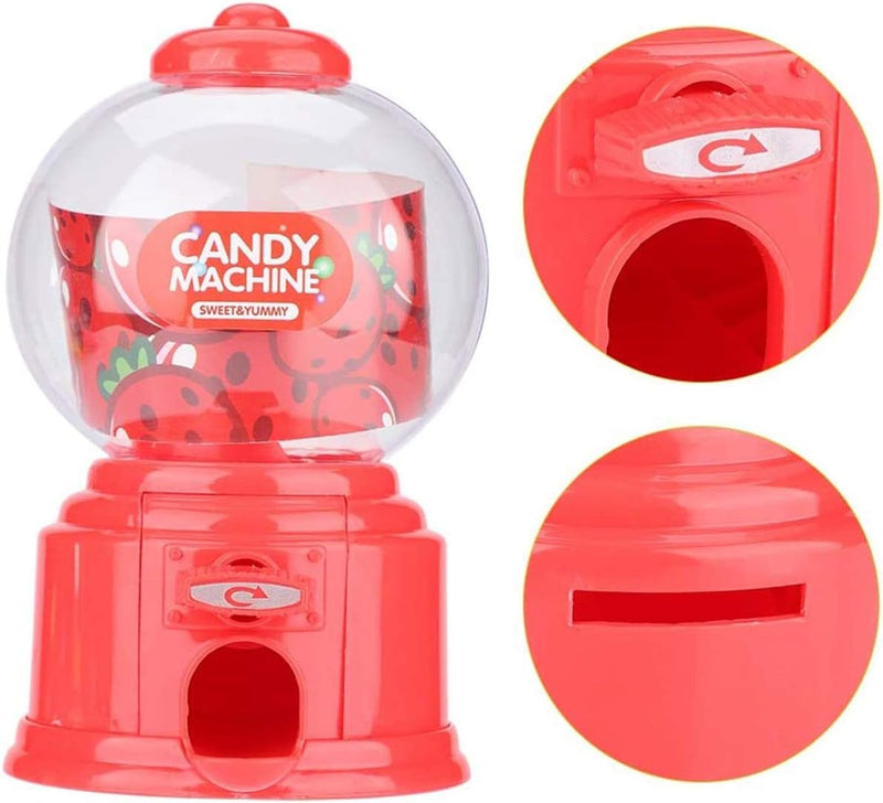 Candy Vending Machine Cute Sweets Mini Candy Machine Bubble Gumball Dispenser Coin Bank