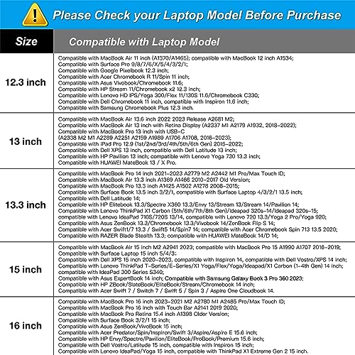 MOSISO Laptop Case 13.3 inch, 13-13.3 inch Laptop Sleeve Bag Compatible with MacBook Air/Pro 13 / Pro 14, HP Dell ASUS Lenovo Notebook, Neoprene Computer Sleeve Bag with Small Case, Midnight Green