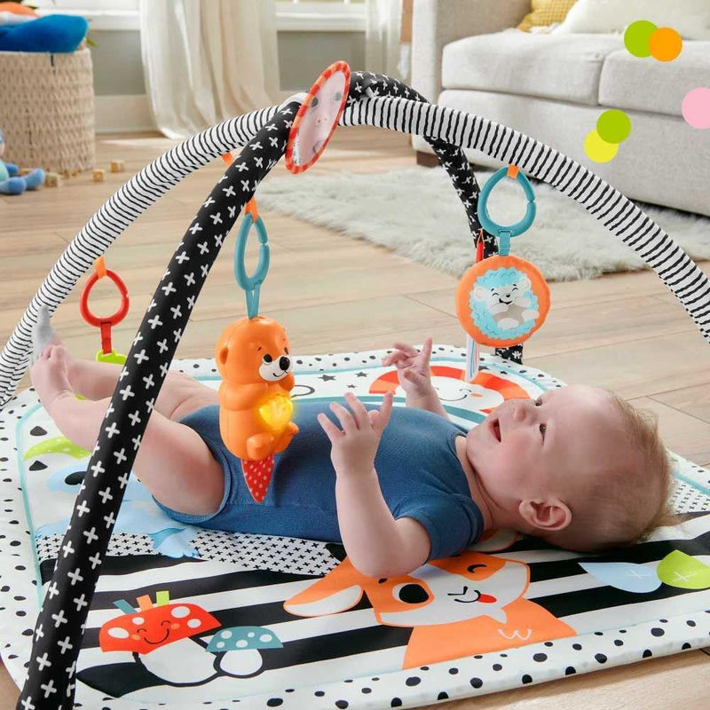 Fisher-Price 3-in-1 Music, Glow and Grow Gym Activity Play Mat