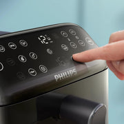 Stacked Dual Basket Airfryer - 5L + 5L, 2 Stacked Basket Drawers, 6 Preset Functions and 13 ways to cook, Touchscreen, Black - NA460/09