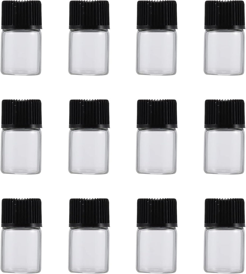 Empty Bottles Refillable Glass Essential Oil Bottles Empty Essential Oil Organizer for Essential Oil Travel Outdoor Kit 36 Pcs