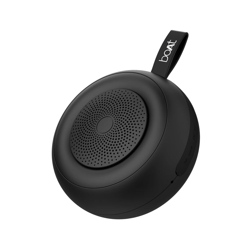 boAt Stone 135 Portable Wireless Speaker with 5W RMS Immersive Sound,IPX4 Water Resistance, True Wireless Feature, Up to 11H Total Playtime, Multi-Connectivity Modes With Type C Charging(Active Black)