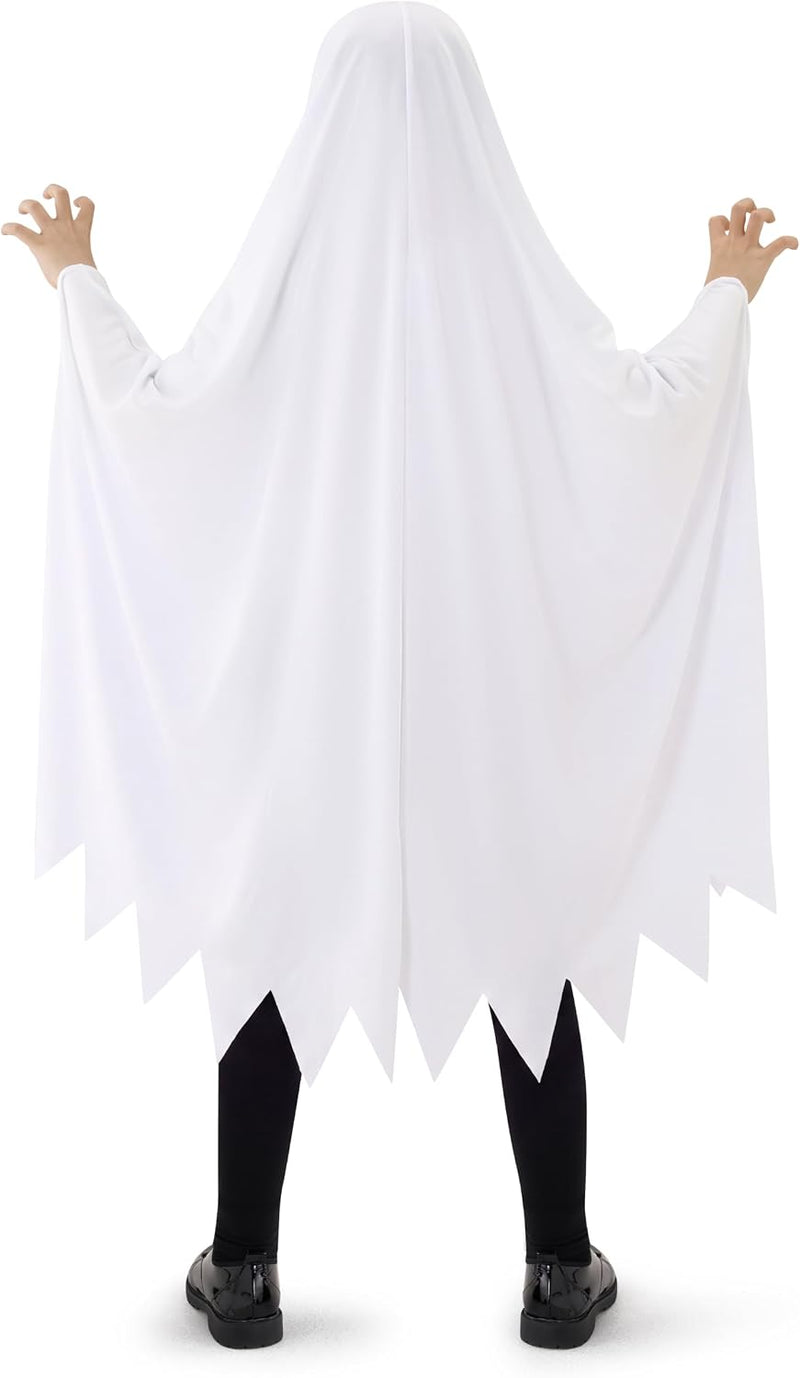 Spooktacular Creations Ghost Costume for Kids with Pumpkin Basket, Scary Halloween Costume for Boys