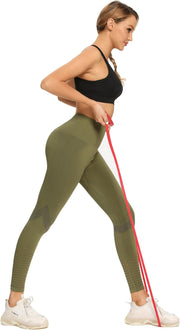 Redqenting High Waisted Leggings for Women Workout Seamless Leggings Yoga Pants Sweat Proof Tummy Control Tights