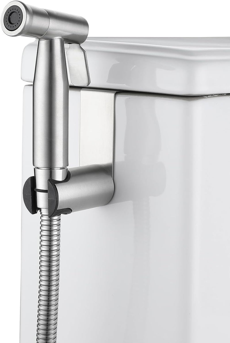 2 Pieces Bidet Toilet Sprayer Head Stainless Steel Handheld Bidet Sprayer Cloth Bathroom Diaper Sprayer for Kitchen and Toilet Cleaning (Bidet Sprayer Head) Golden