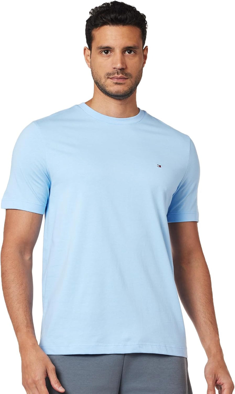 Mens Ess seasonal reg fit S/S T-Shirt (pack of 1) - Vessel Blue