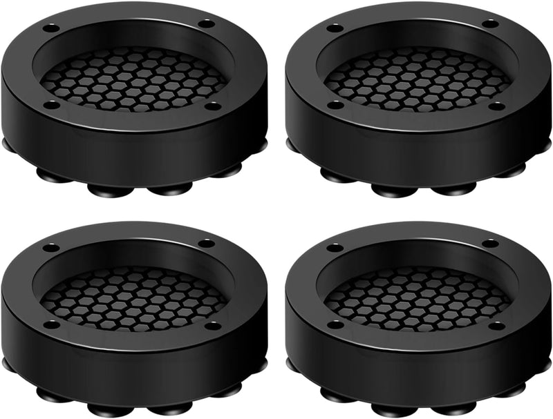 Sdhgerh 4 Pcs Anti Vibration Pads for Washing Machines Black Non Slip Washing Machine Vibration Pads Feet for Washing Machines Dryers Refrigerator Dishwasher Reduce Noise and Movement