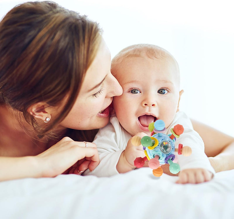 TOHIBEE Baby Montessori Sensory Toys for 0-6 6-12 Months, Baby Teether Teething Toys for Babies 0 3 6 9 12 18 Months, Newborn Infant Learning Developmental Toys Gifts for 1 2 Year Old Boys Girls