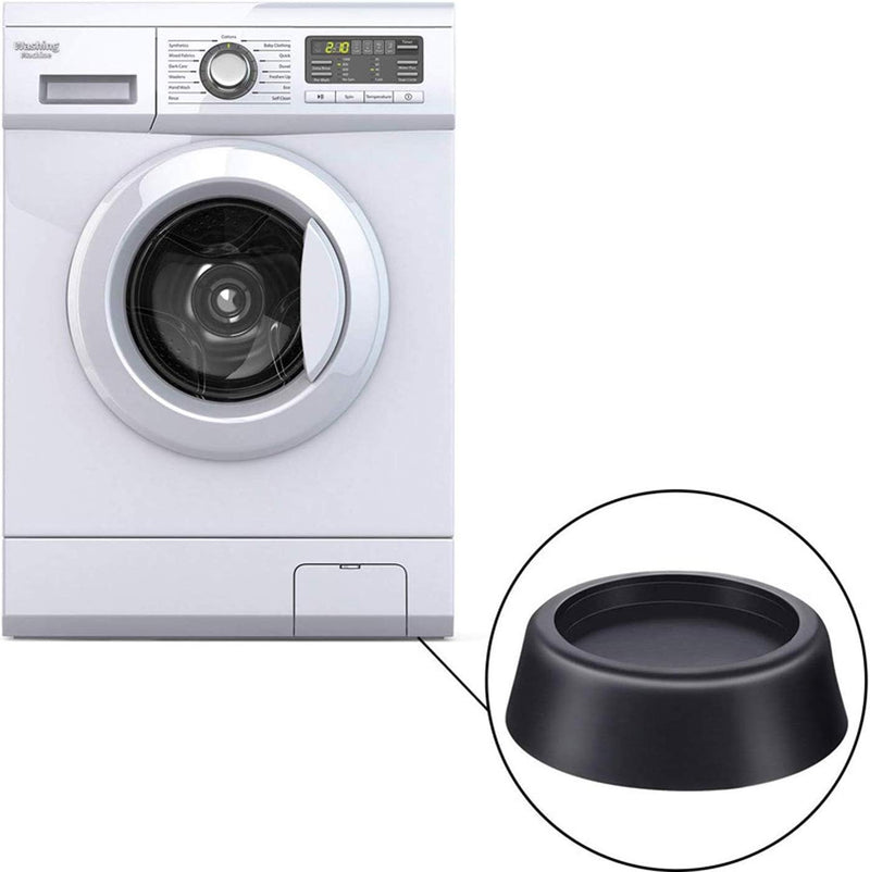 Beibi 4 PCS Washing Machine Feet Anti Vibrant Pads Non Slip Vibration Dampers Shock Absorbing Feet Pad Rubber Block Anti Walk Washer Pads for Any Washer & Dryer Machine