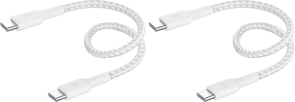 Belkin Fast Charge braided USB C to fast charger cable, USB type C charger cable fast charging for iPhone 15, Samsung Galaxy S23, Google Pixel, iPad, MacBook, Nintendo and more - 1m, Black