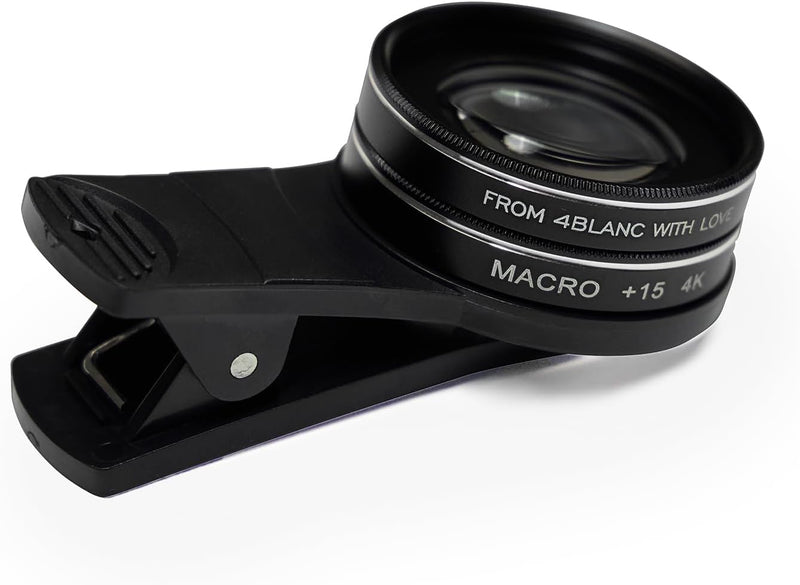 4BLANC External Macro Lens Kit with Mount for Any Smartphone