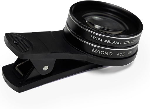 4BLANC External Macro Lens Kit with Mount for Any Smartphone