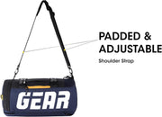 Statement Maxis 34L Large Hybrid Convertible Duffle Backpack/Travel Duffle Bag/Sports Duffle/Gym Bag for Men/Women (Blue-Yellow)