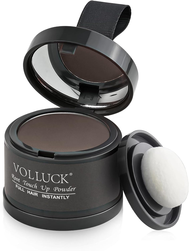 Root Touch Up Hair Powder Root Cover Up Hairline Shadow Powder Stick, Root Touch Up Dark Brown for Thinning Hair for Women and Men, Bald Spots, Eyebrows, Beard Line, Dark-Brown, Pack Of 1 - Medium-Brown 4 g (Pack of 1)