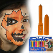 KASTWAVE Face Paint Crayons, 12 Colors Face Paints for Children Halloween Make Up Set, Washable Make Up Set Body Painting for Boys Girls, Non-Toxic, Party Cosplay Face Paint Crayons for Ages 3+