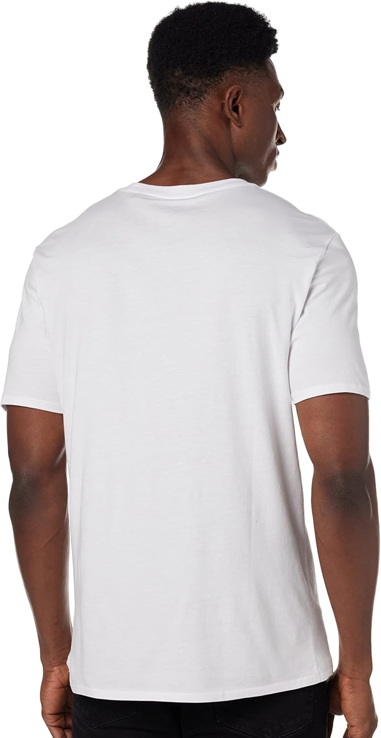 KARL LAGERFELD mens Reflective Men’s T-shirt, Karl Character With Headphones Short Sleeve Crew Neck Men’s Shirt T-Shirt