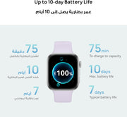 WATCH FIT4 SmartWatch, 1.82â Display, 100+Sports modes, FitnessTracker, HeartRate Monitor, upto 10-Day Battery Life, iOS&Android, Purple, 3 months additional HuaweiCare+(Amazon Exclusive)