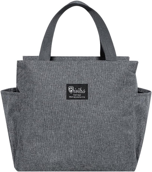 Lunch Bag for Office Picnic Camping School with Side Pockets, Insulated Tiffin Bags Thermal Bento Box for Men Women Kids