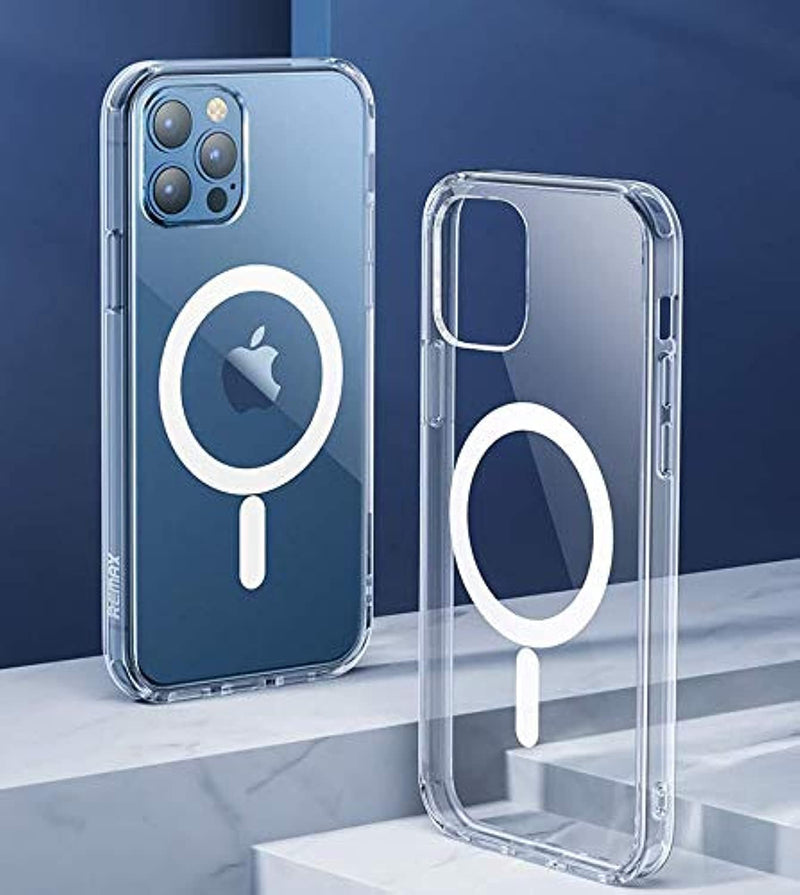 Silicone Case for iPhone 12 Pro with Magnetic Charging Compatible with MagSafe, Clear
