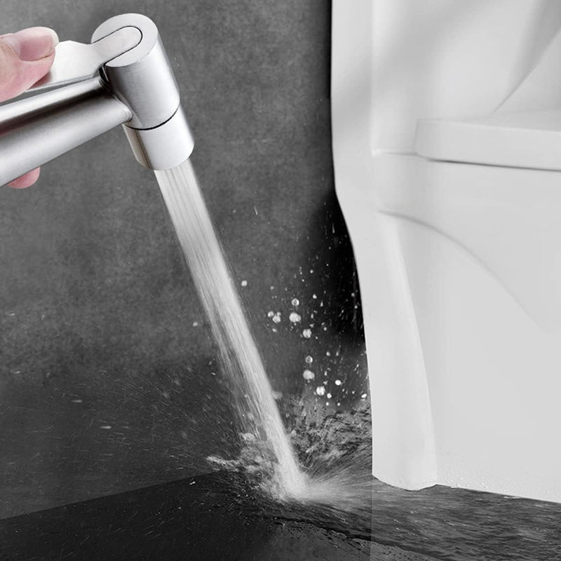 CJMCHEN Stainless Steel Handheld Bidet Sprayer for Toilet Cloth Bathroom Diaper Self Cleaning Shattaf Set with adjustable water Pressure Control