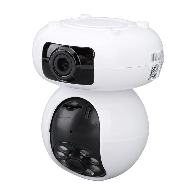 BusoTh 4MP Dual Lens Indoor Security Camera, Wifi Wireless Home Security Camera with Intelligent Full Color Night, Dual Lens Simultaneous Monitoring and Recording, AI Humanoid