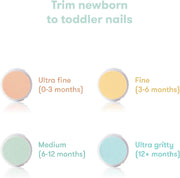 Frida Baby Electric Nail Buffer | Safe + Easy Baby Nail File, Baby Nail Clippers + Nail Trimmer Kit for Newborn, Toddler, or Children's Fingernails/Toenails, 4 Buffer Pads, LED Light, Storage Case