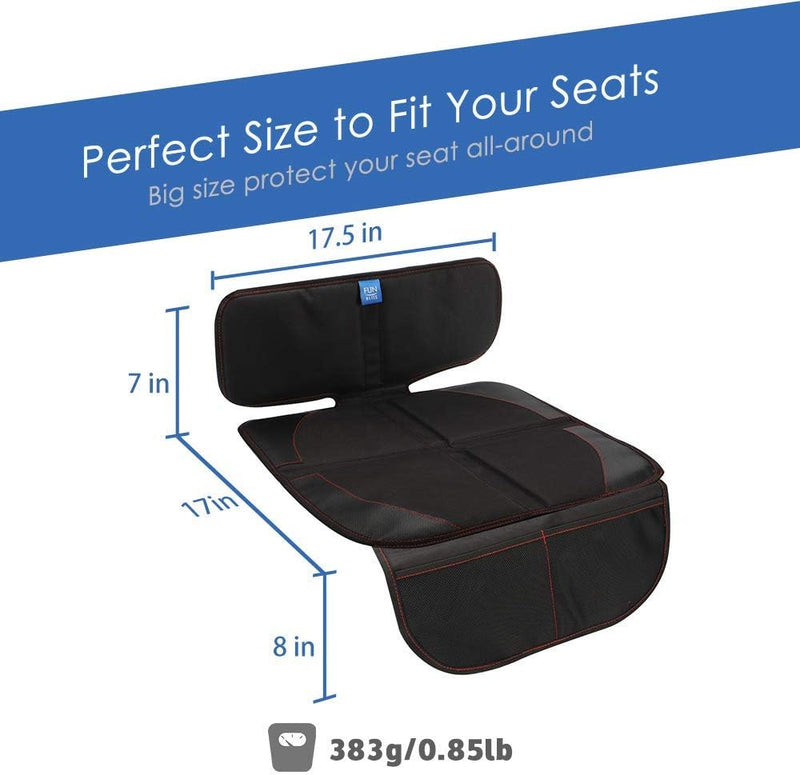 Funbliss Car Seat Protector for Baby Child Car Seats - Auto Seat Cover Mat for Under Carseat with Thickest.