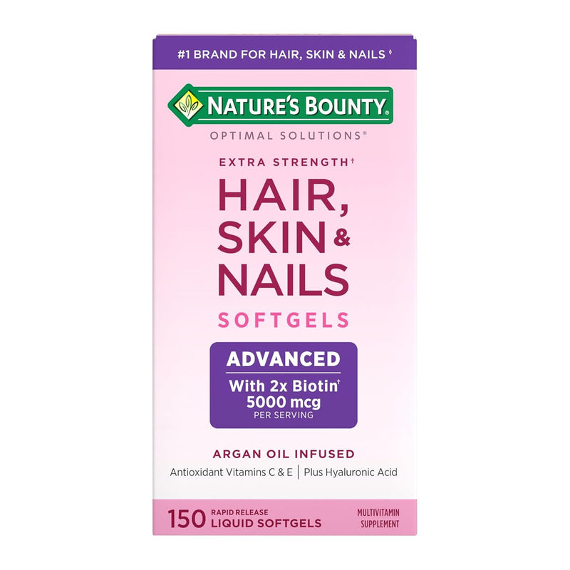 Nature's Bounty Extra Strength Hair, Skin and Nails, 150 Softgels