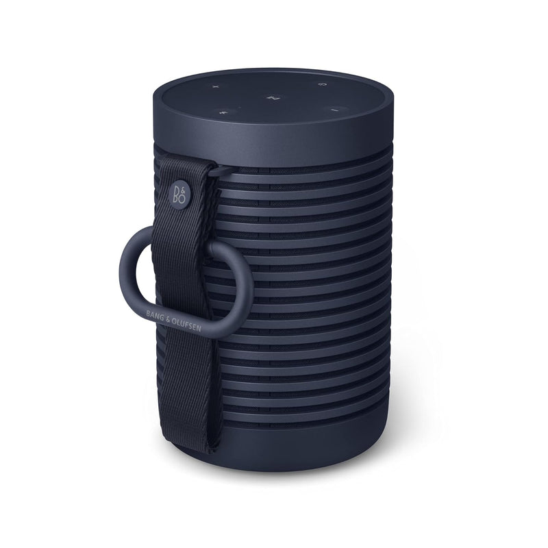 Bang & Olufsen Beosound Explore - Wireless Portable Bluetooth Speaker with USB-C Charging Cable, IP67 Dustproof and Waterproof Speaker for Outdoors, Home and Travel - Navy