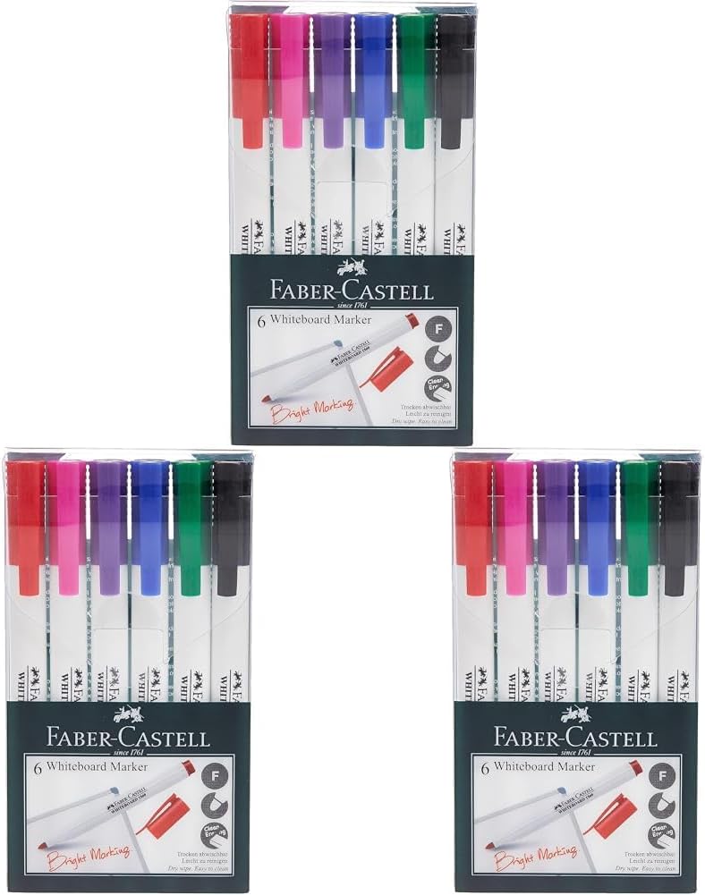 Faber-Castell Whiteboard Marker Slim Wallet Of 6Pc