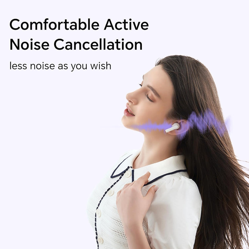 HONOR Choice Earbuds X7 Lite, 38 Hour Long Battery Life, Noice Cancelling, TWS Earphones, White