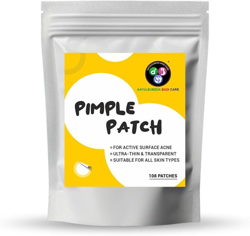 ABC Acne Pimple Patch for Face (108 dots) | Waterproof Patches for Active Acne | Absorbs Pimple Overnight and Reduces Excess Oil | Facial Patches with 100% Hydrocolloid