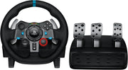 Logitech G29 Driving Force Racing Wheel and Floor Pedals, Real Force Feedback, Stainless Steel Paddle Shifters, Leather Steering Wheel Cover for PS5 Pro, PS5, PS4, PC, Mac - Black - UAE Version - G29 (PlayStation | PC)