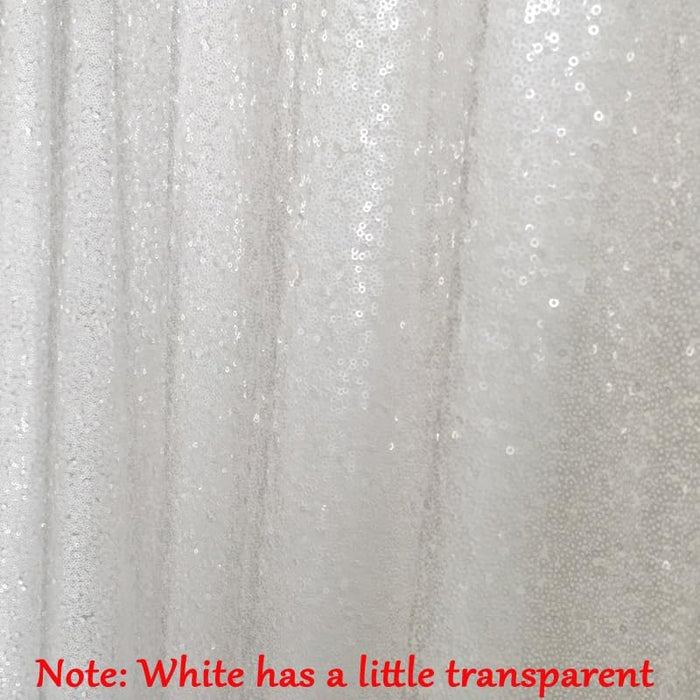 LQIAO 2 Panels Light Gold Sequin Backdrop Glitter Fabric for Wedding Birthday Parties Shimmer Wall-2x8ft