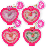 Fulla Little Charmers Bracelet Set with 4 Stylish Designs, Colorful Beads, Metal Heart Charm in Cute Case, Fashion Jewelry Accessory for Creative Expression Play, Girls Ages 3+