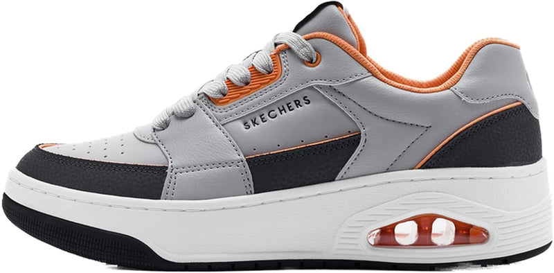 uno court mens Sneaker - CHARCOAL ORANGE