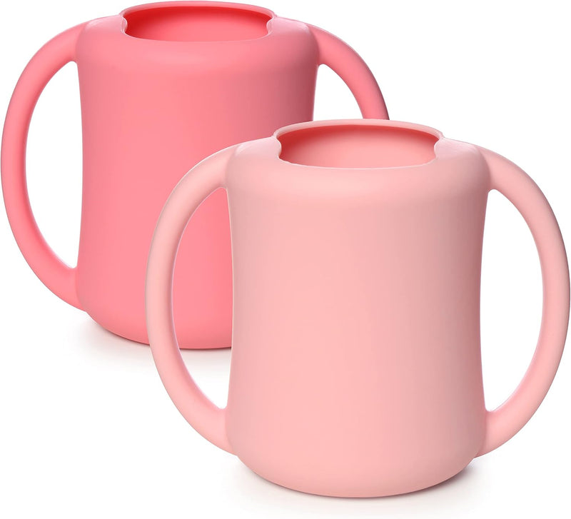 PrimaStella Unbreakable Silicone Baby and Toddler Training Cup (Periwinkle)