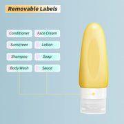 Leenwa 11 PCS Silicone Travel Bottles Set, TSA Approved Leak Proof Sque