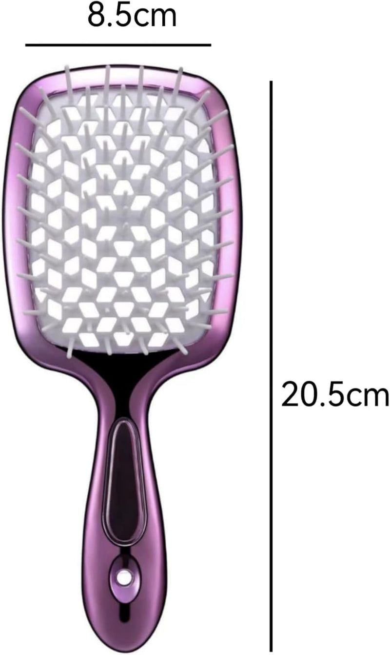 ALANX Detangler Hairbrush ï¼ŒMassage Curl Combï¼ŒDetangling Hair Brush for Women, Girls and Kids for Wet, Dryï¼ŒFine, Curly, Thick and Long Hair (WHITE/YELLOW)