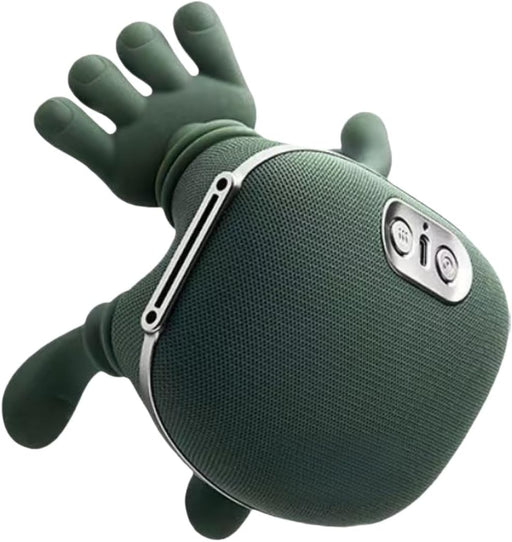 ZoserX - Bionic Heated Massager, Portable Shiatsu Neck and Back Massager, Electric Deep Tissue 4D Kneading Massage, Simulated Human Hand Design for Pain Relief and Muscle Relax (Green) - Green