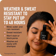 Cover Up Line Powder, Black Darkest Neutral Tone, Hair Root Touch Up for Grey Coverage, Instant Color with Applicator